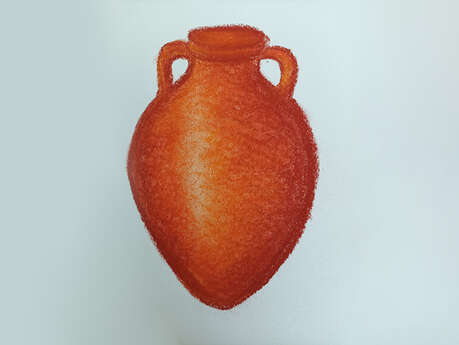 Visite en famille "Viens dessiner ton amphore à la sanguine"