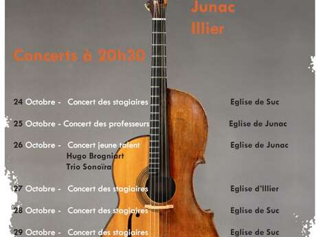 Concerts "XXXIIème Académie Internationale de Musique en Ariège"