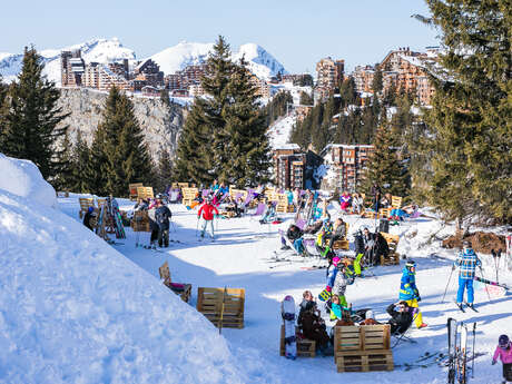 Village Igloo - Dining in an igloo.