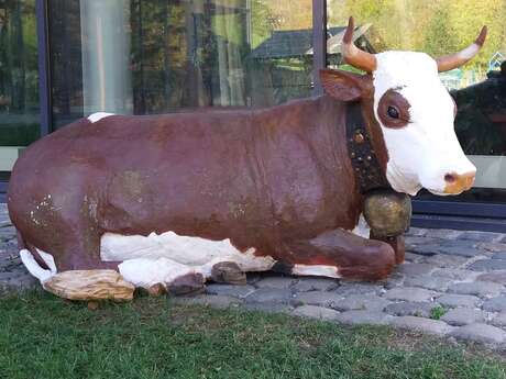 Art vache : sculpture "Barbotine"