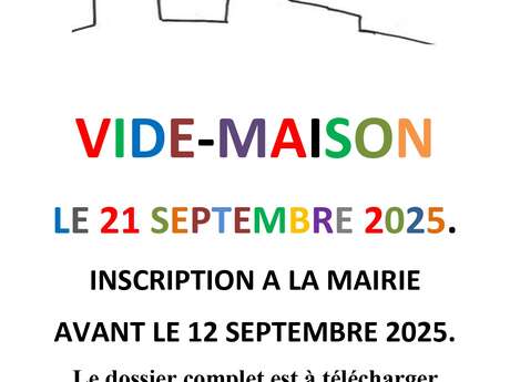 Grand vide maison communal
