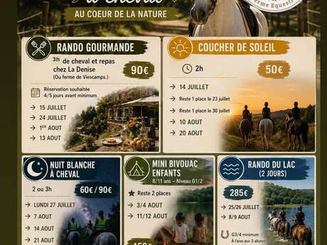 Randonnée Journée Escale au Lac à cheval