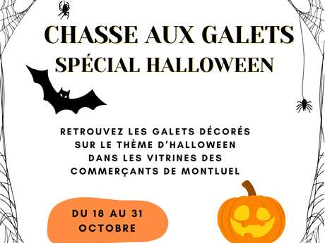 Chasse aux galets sur le thème d'Halloween