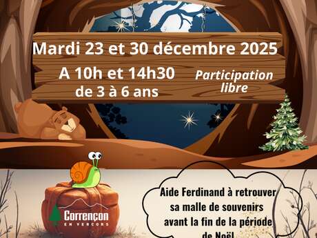 Chasse au trésor - Ferdinand l'escargot et l'ours des cavernes