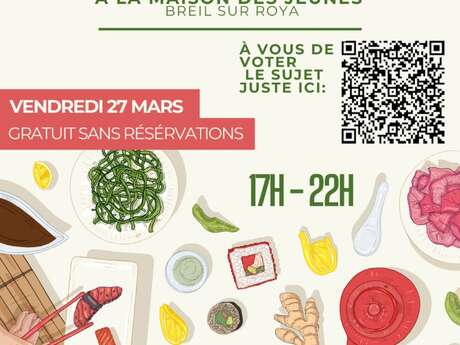 Soirée cuisine asiatique et débat