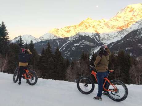 Randonnée Couché de soleil en VTT, VTT AE ou Fatbike électrique