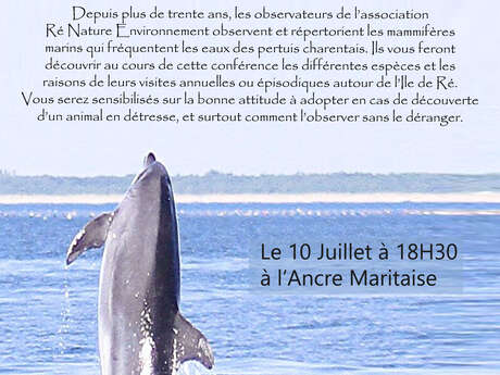 Conférence sur les mammifères marins Conférence sur les mammifères marins