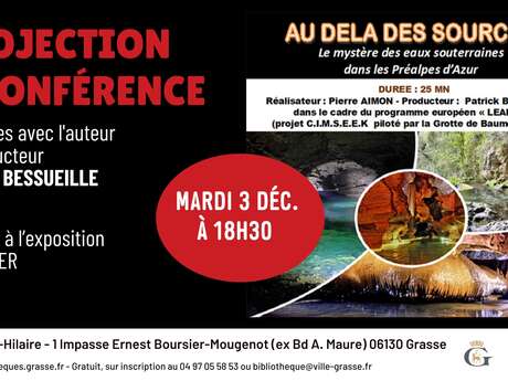 Projection et conférence "Au-delà des sources, le mystère des eaux souterraines"