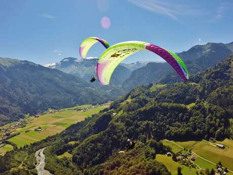 Vol ascendance en parapente
