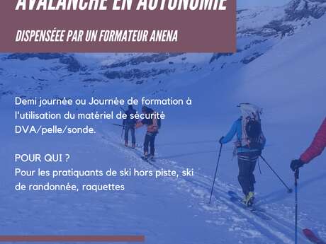 Demi journée formation sauvetage avalanche en autonomie (niveau 1)