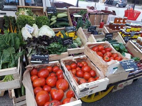 Le marché de producteurs des Bauges