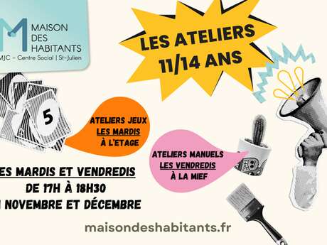 Ateliers 11-14 ans