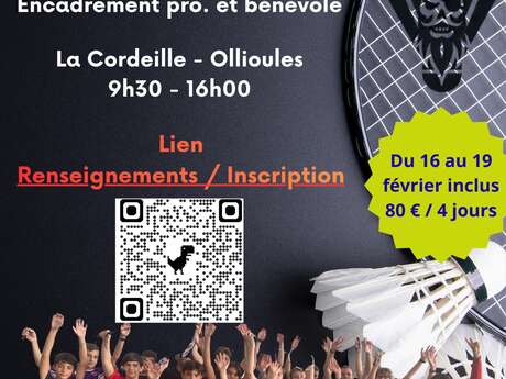 Stage jeunes de badminton - Bad Jeunes 83