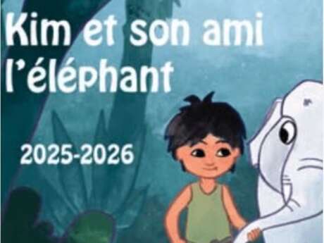 Kim et son ami l'éléphant