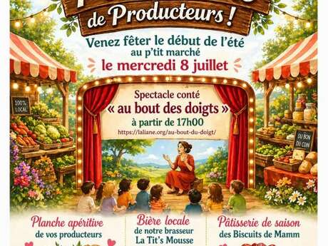 Soirée festive au p'tit marché de producteurs