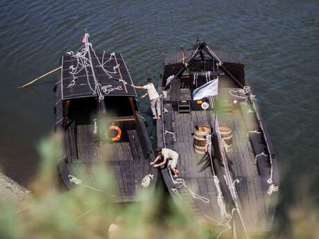 Visite guidée avec trajet en gabare