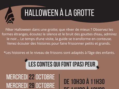 Halloween à la grotte du Bosc : les contes qui font (pas) peur Halloween à la grotte du Bosc : les contes qui font (pas) peur