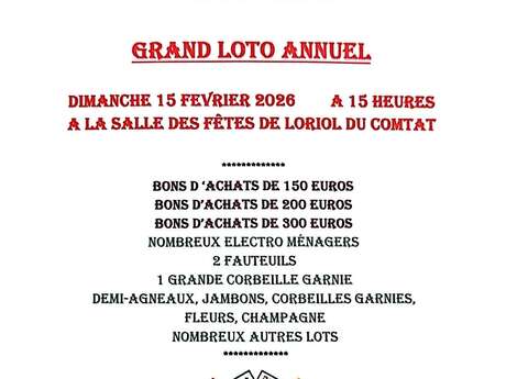 Grand loto annuel du Clocher du Loriot