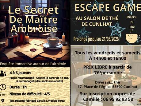 Escape Game - Le Secret de Maître Ambroise