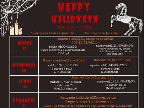 Día de Halloween en el Haras des Cîmes