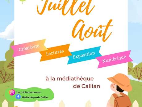 Juillet et Août à la Médiathèque du Château GOERG