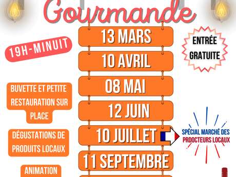 Marché nocturne La Halle Gourmande