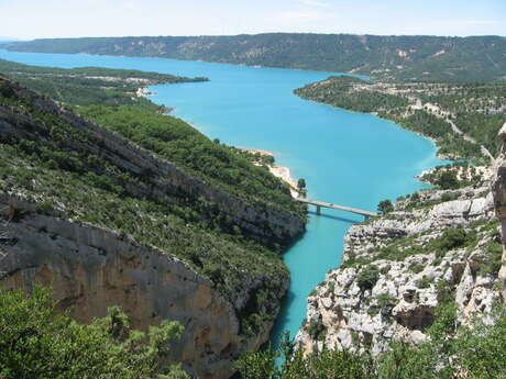 Lac de Sainte-Croix et les plages du Galetas et de Chabassole