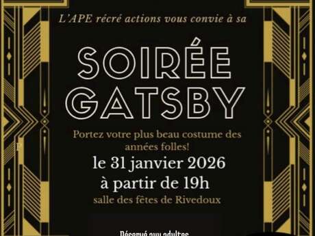 Soirée Gatsby années folles