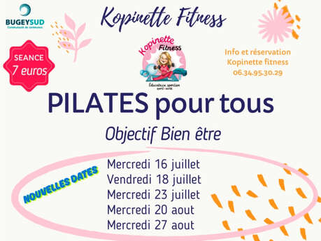 Séances de pilates pour tous au lac de Virieu-le-Grand