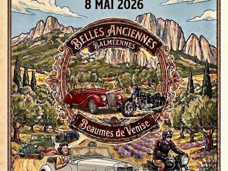 Rassemblement de voitures et motos anciennes