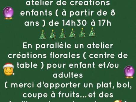 Atelier de créations de Noël