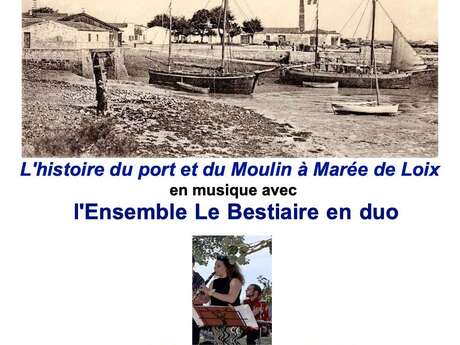 Concert et lecture sur le port de Loix