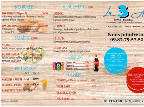 Pizzeria-snack "Les 3 A"