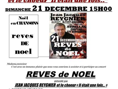 Concert de Jean-Jacques Reygnier :  "rêves de Noël"