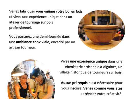 Initiez-vous au tournage sur bois