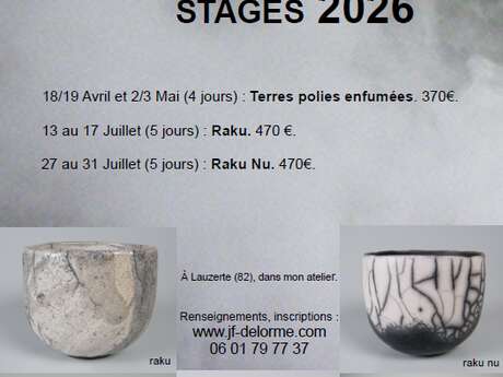 Stage de céramique avec Jean-François Delorme