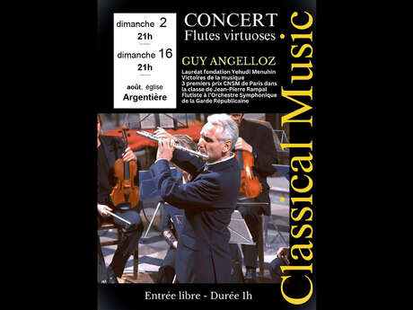 Concert de flûtes virtuoses - Guy Angelloz