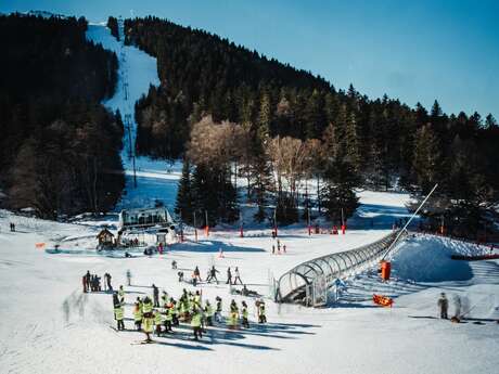 Tobogganing area at Ascou resort