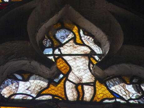 Les vitraux de l'église de Camon : visite à deux voix