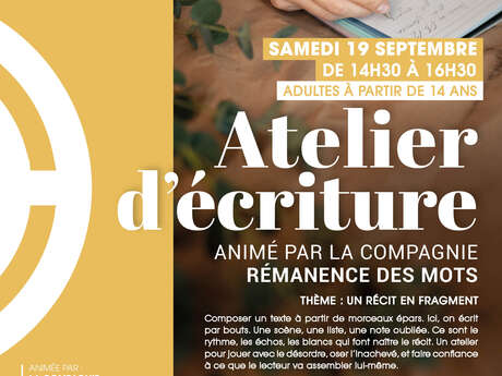 Atelier d'écriture : Un récit en fragment