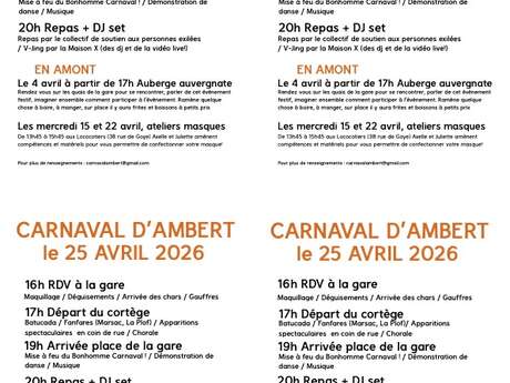 Carnaval ça tourne à Ambert