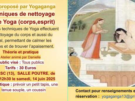 Atelier Yoga : Techniques de nettoyage par le Yoga (corps, esprit)