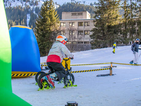 Initiation à la draisienne sur neige
