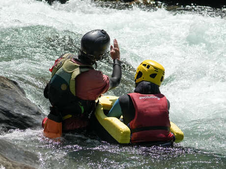 Hydrospeed sur la Dranse