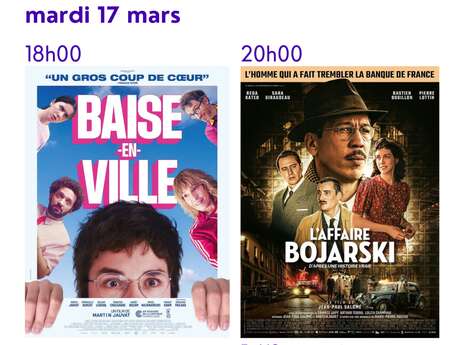 Cinéma au village de Seillans - 2 séances à 18h et 20h