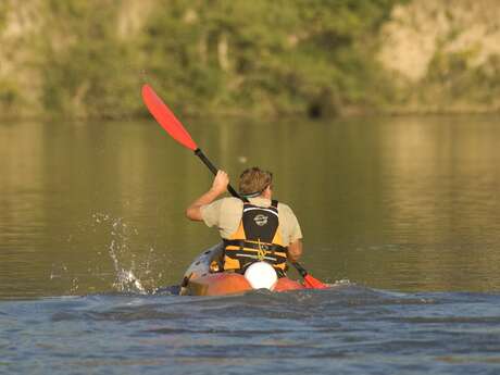 Canoë sur le lac de l'Escale - Durance nautique