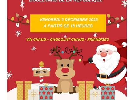 Lancement du Téléthon par les pompiers après les illuminations de Noël  à La Tour d'Aigues