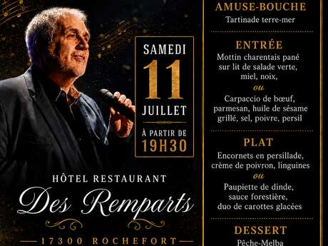 Dîner concert spécial Michel Sardou avec Franck Lorenzo