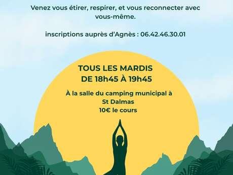 Cours de Yoga - Camping St Dalmas Valdeblore