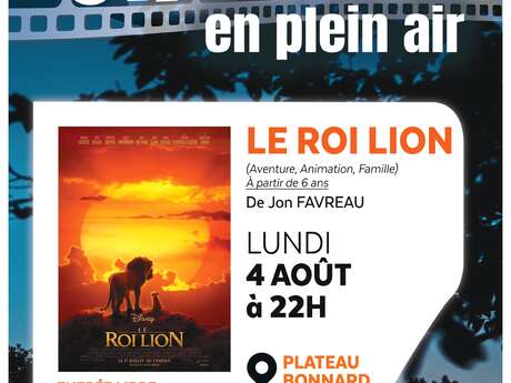 Cinéma en plein air - "Le roi Lion" (version film)
